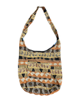 Fully Embroidered Orange & Yellow Bag