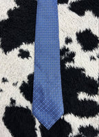Blue Floral Embroidered Tie