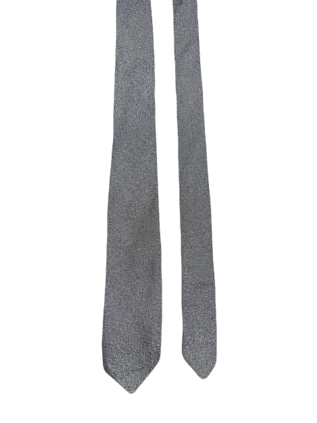 Pecci Silver Shiny Narrow Tie