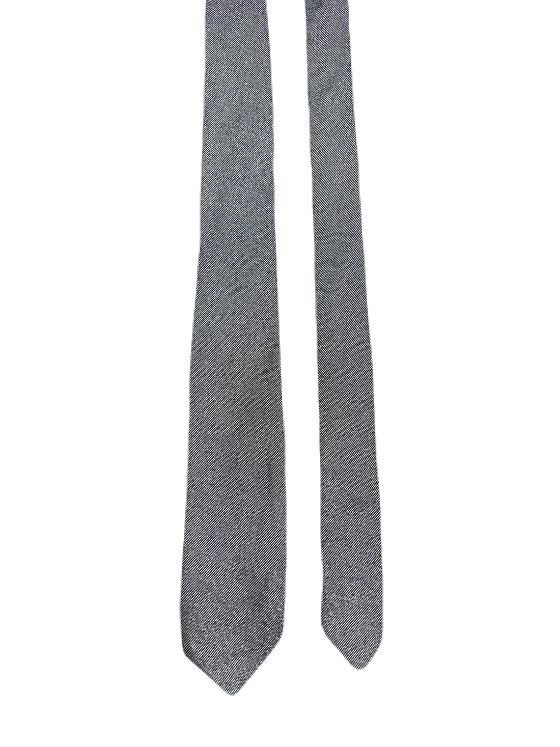 Pecci Silver Shiny Narrow Tie