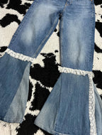 Zara High-Waisted Flare Denims (Waist 24)