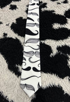 2016-Inspired Mustache Narrow Tie