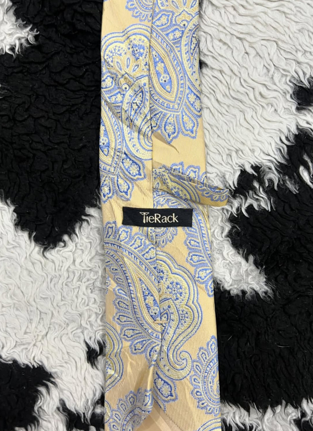 Tie Rack Blue & Yellow Paisley Tie