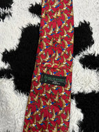 Red Flying Mallards Tie