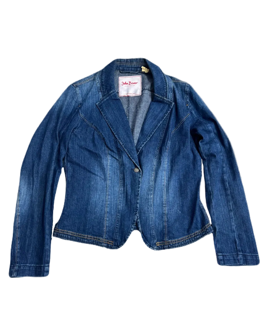 John Baner Denim Coat Jacket (Medium - Large)