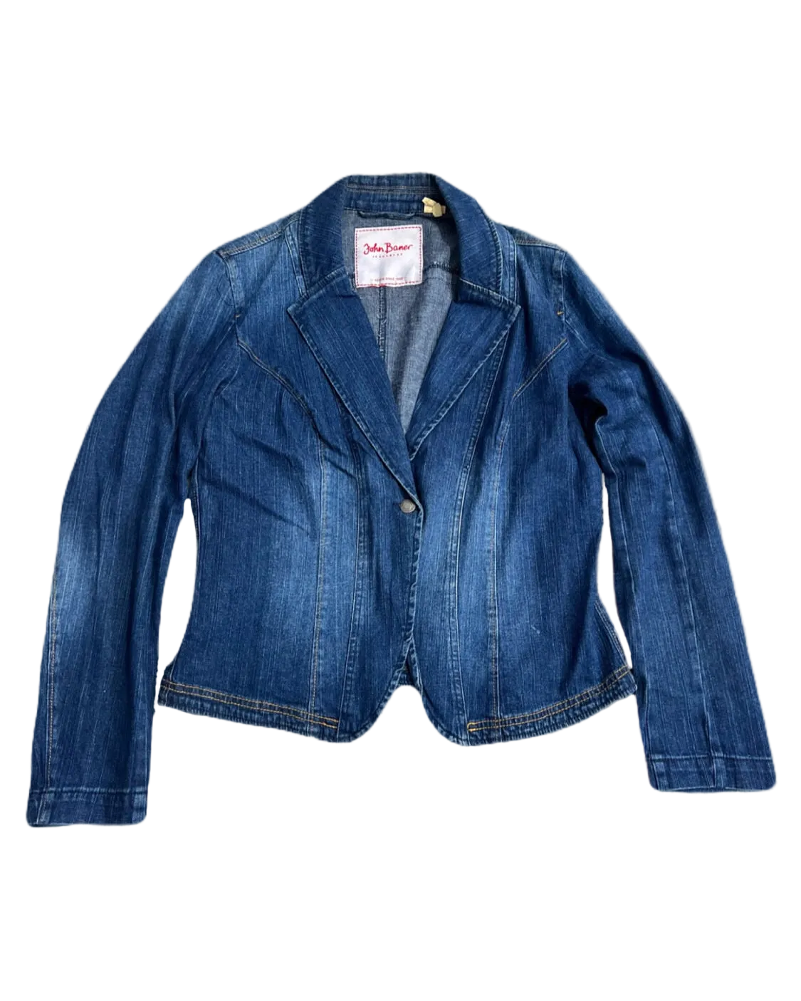 John Baner Denim Coat Jacket (Medium - Large)