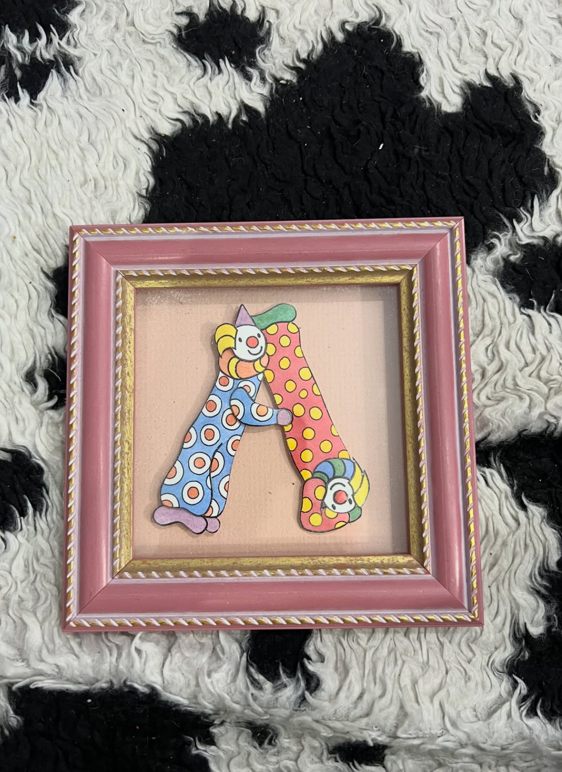 Letterets Clown "A" Letter Frame
