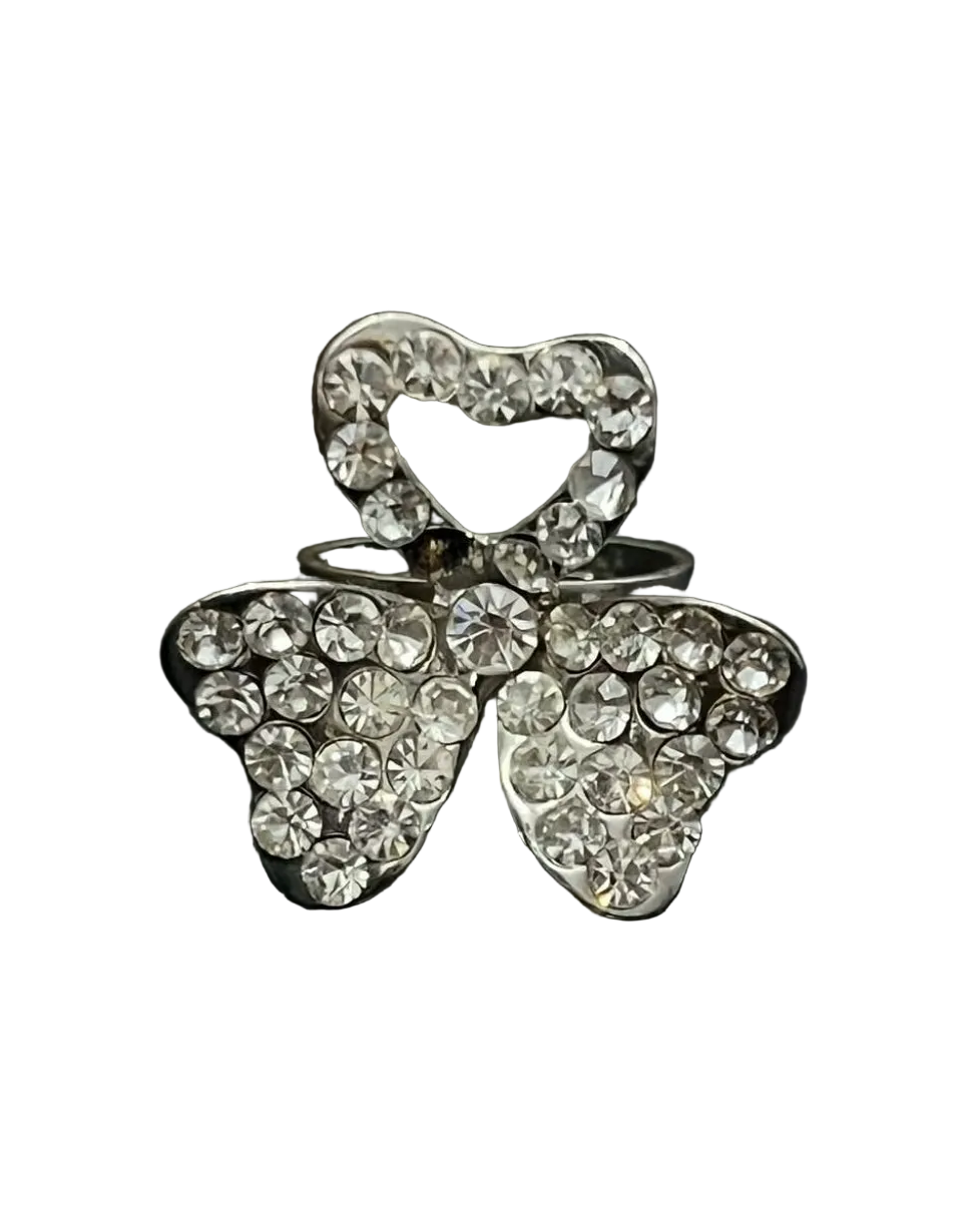 Bedazzled Clover Ring