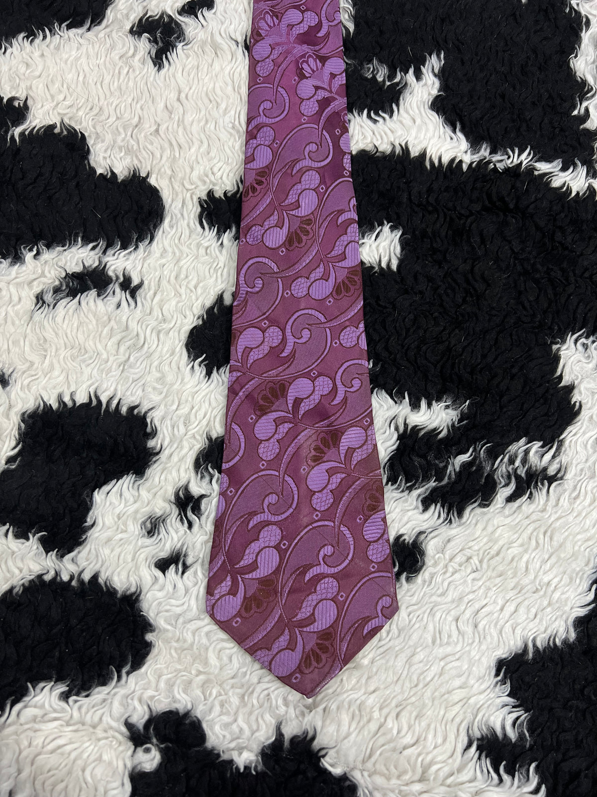 Purple Fully Embroidered Tie