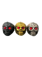 Red-Eyed Voodoo Skull Chunky Ring