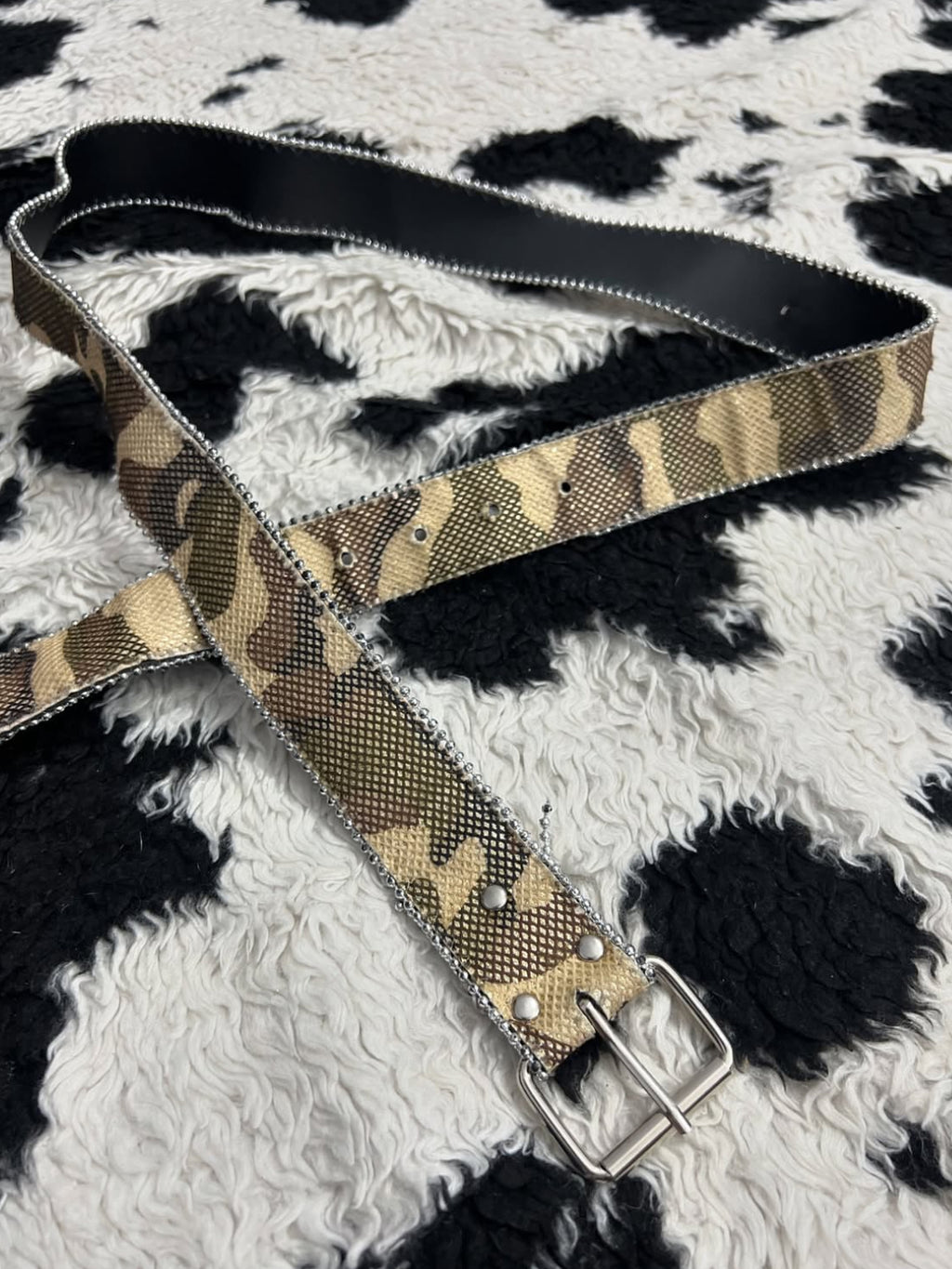 Camouflage Glitter Belt