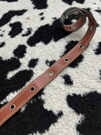 Wide Single Hole Brown Belt