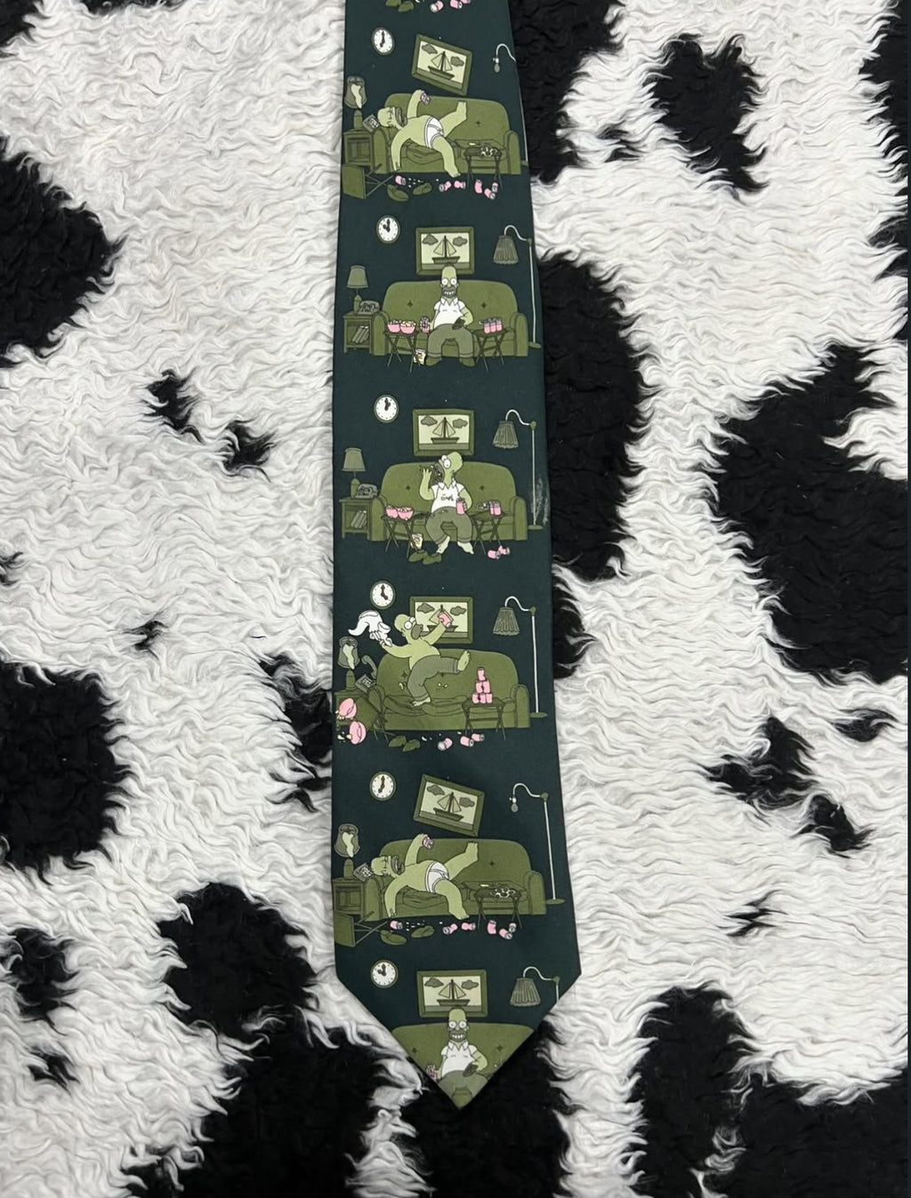 Homer Simpson on Couch Tie