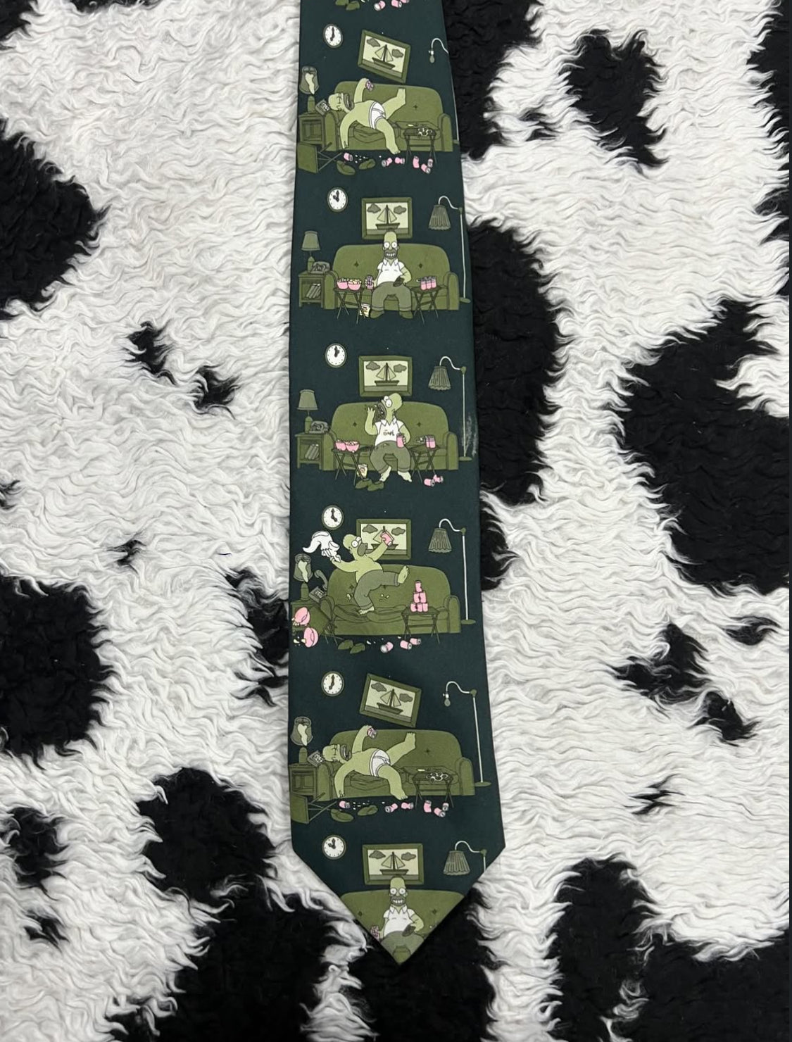 Homer Simpson on Couch Tie