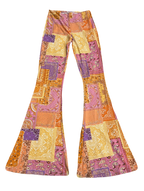 Pink & Orange Paisley Patchwork Bellbottoms (Small)