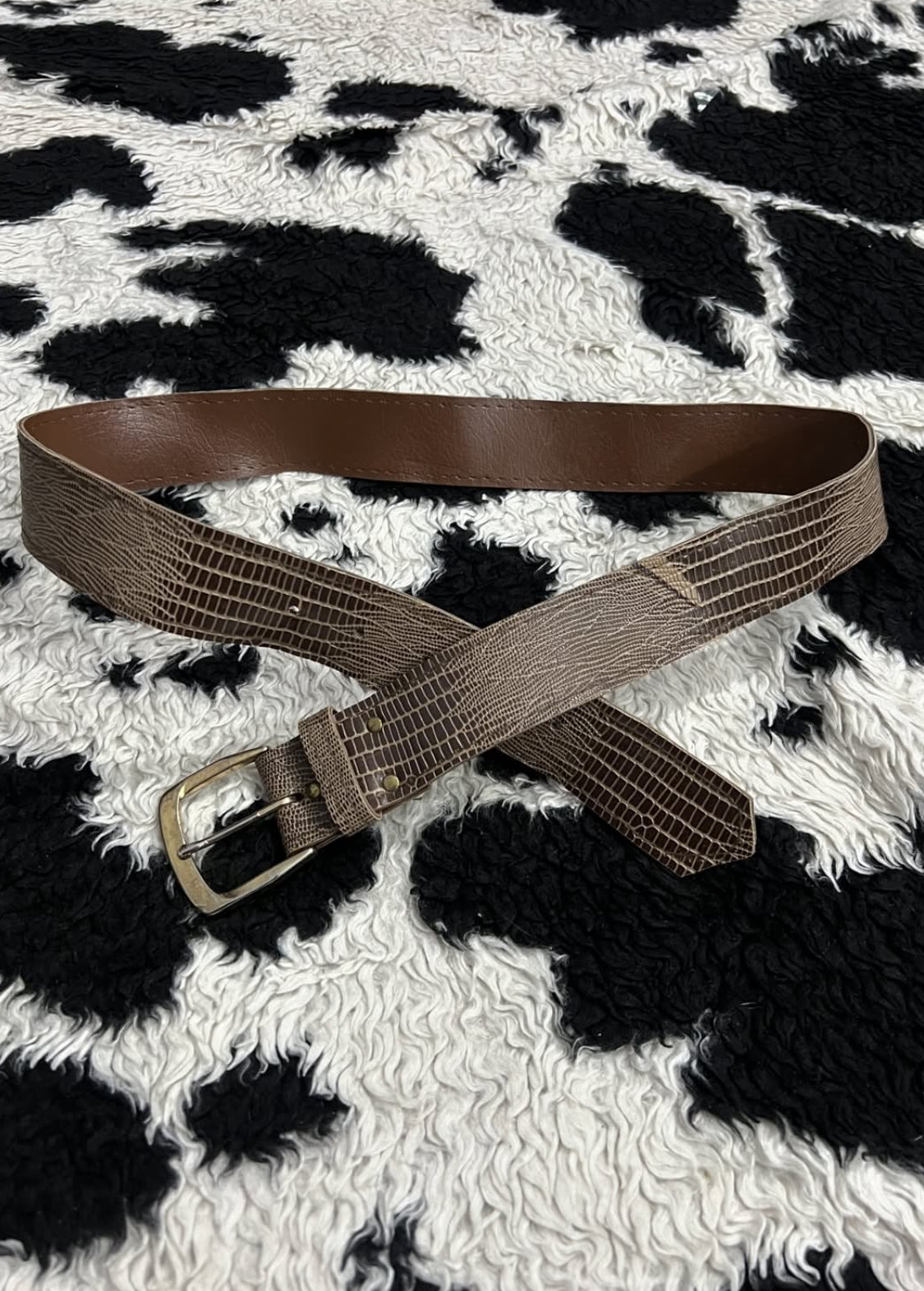 Carved Brown Belt