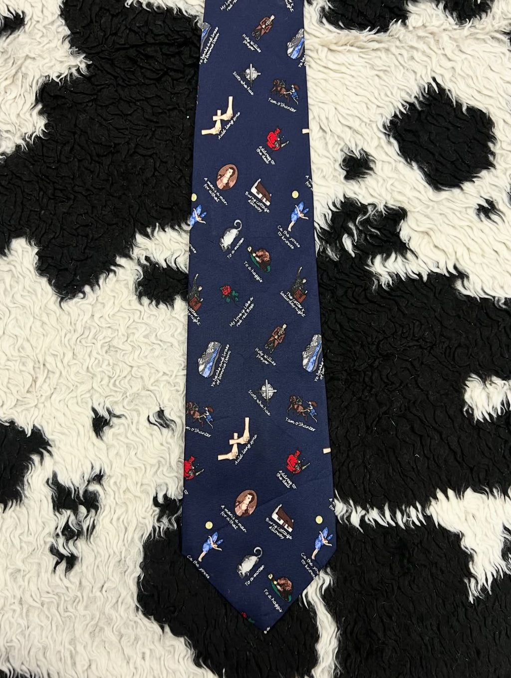 Scottish Poet Robert Burns Tie
