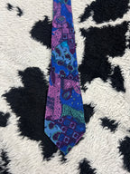 Folkspeare Blue & Pink Abstract Tie