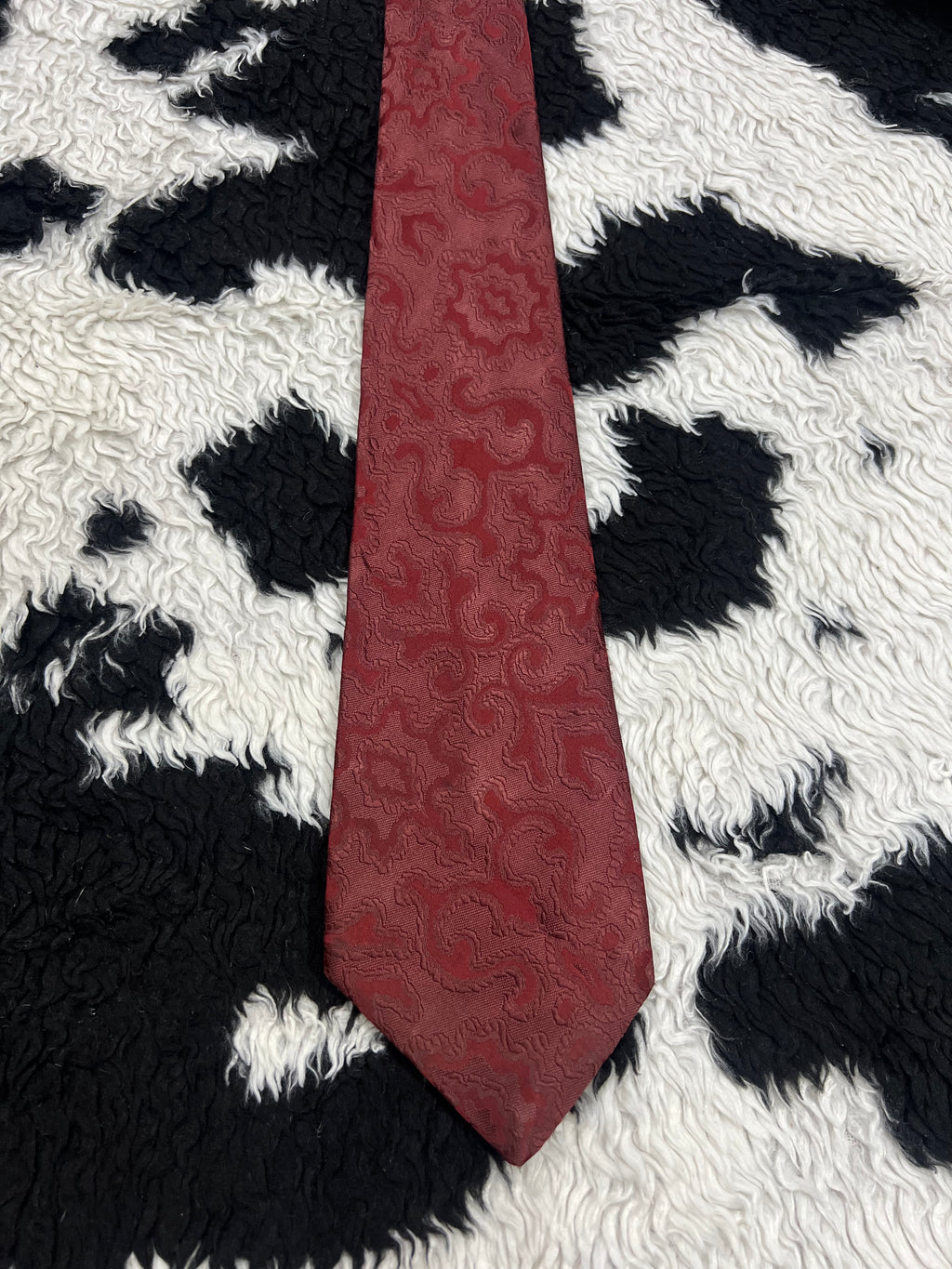Folkspeare Red Embroidered Tie