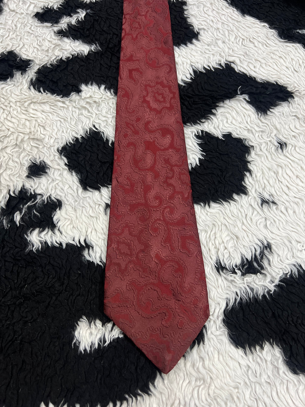 Folkspeare Red Embroidered Tie