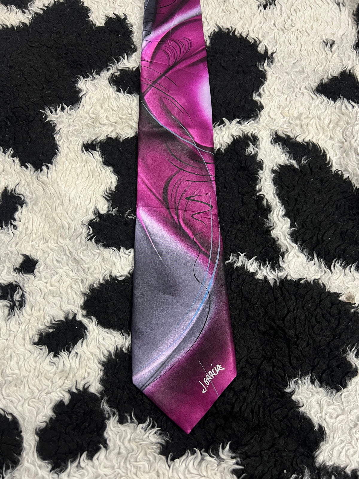 J. Garcia Landscape Abstract Tie