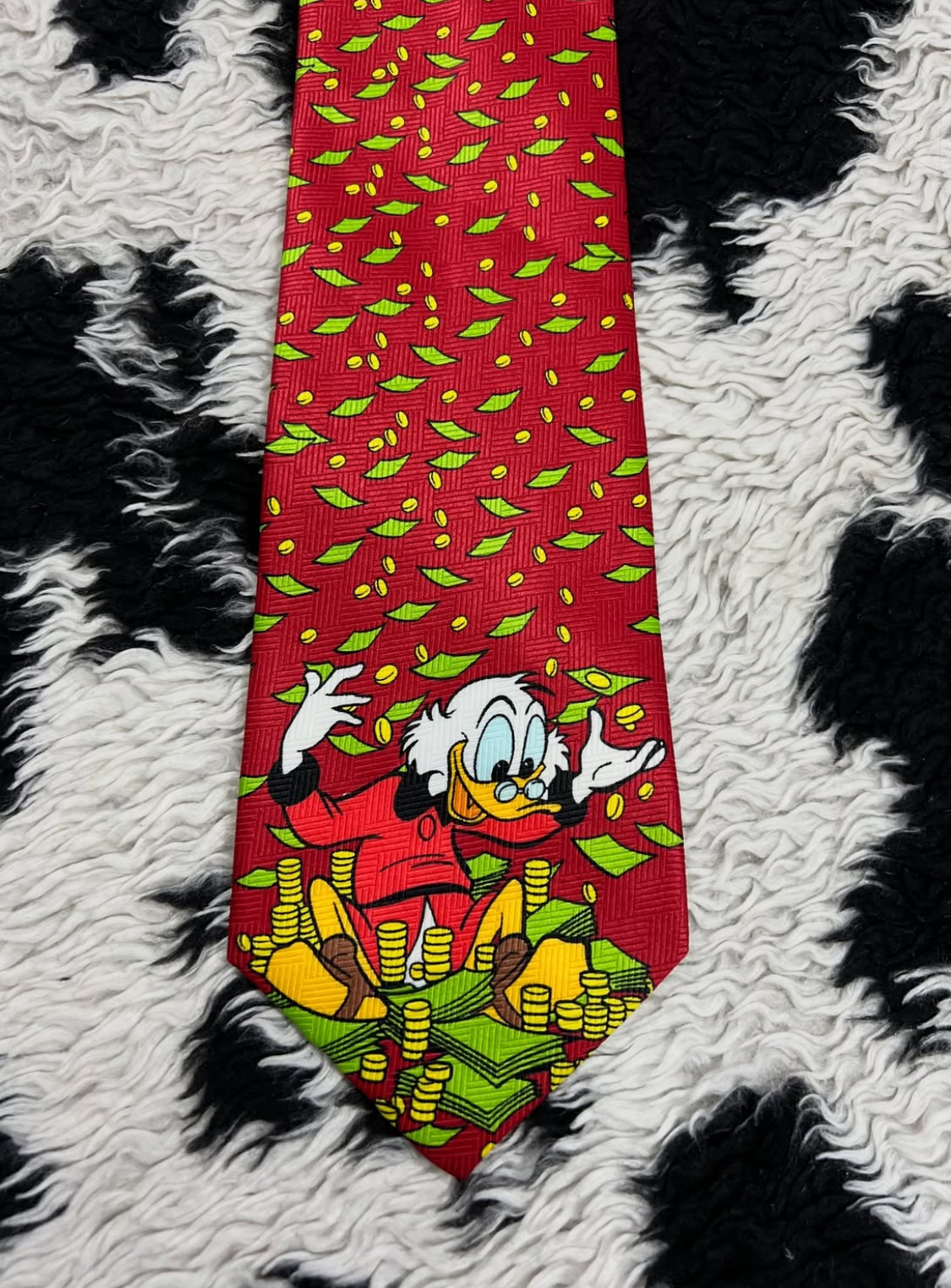 Disney Scrooge McDuck Money Tie