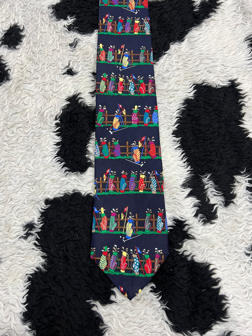 "Tee Time Line-up" Golf Tie