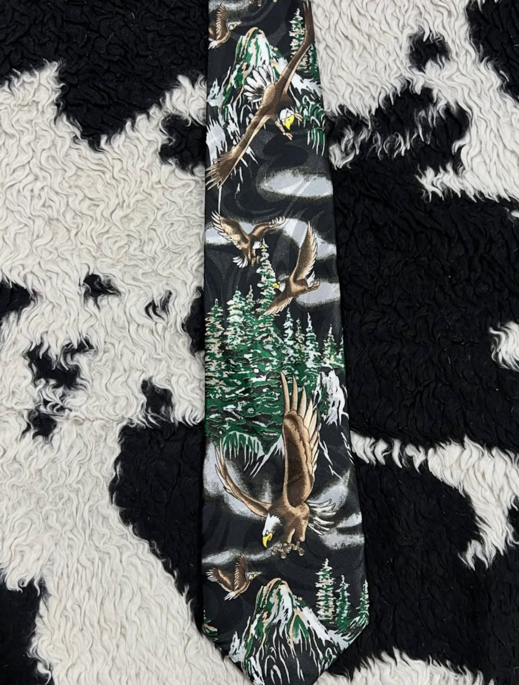 Eagles in Mountains Tie