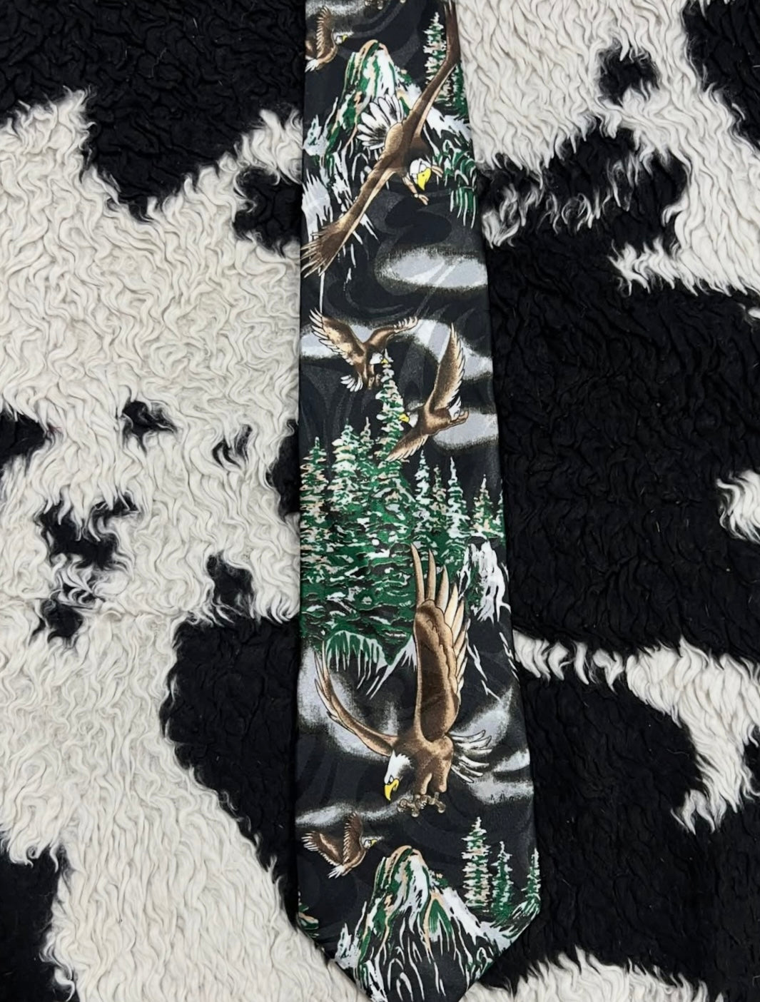 Eagles in Mountains Tie