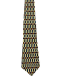 Brown Geometric Tie