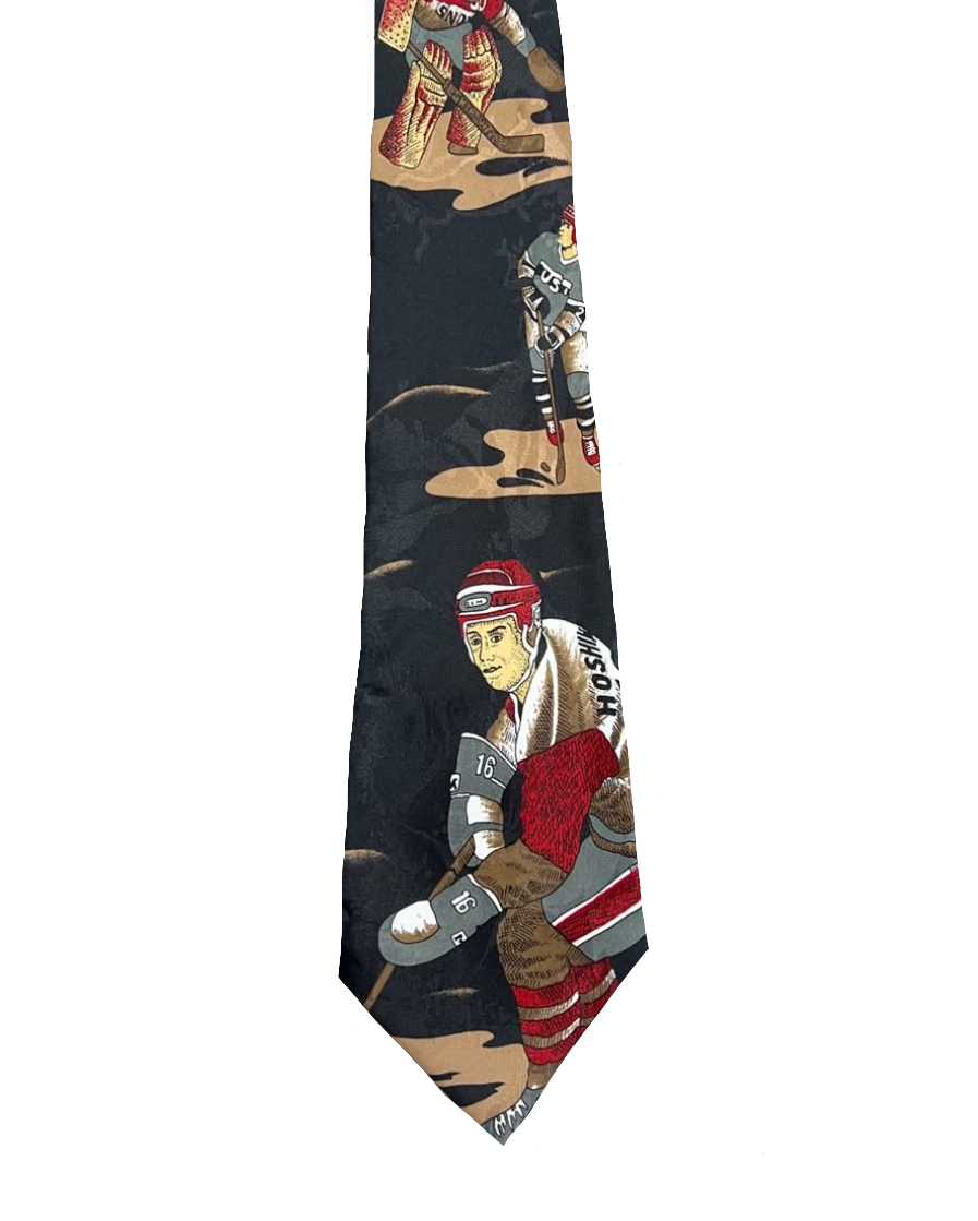 Ice Hockey Graphic Tie