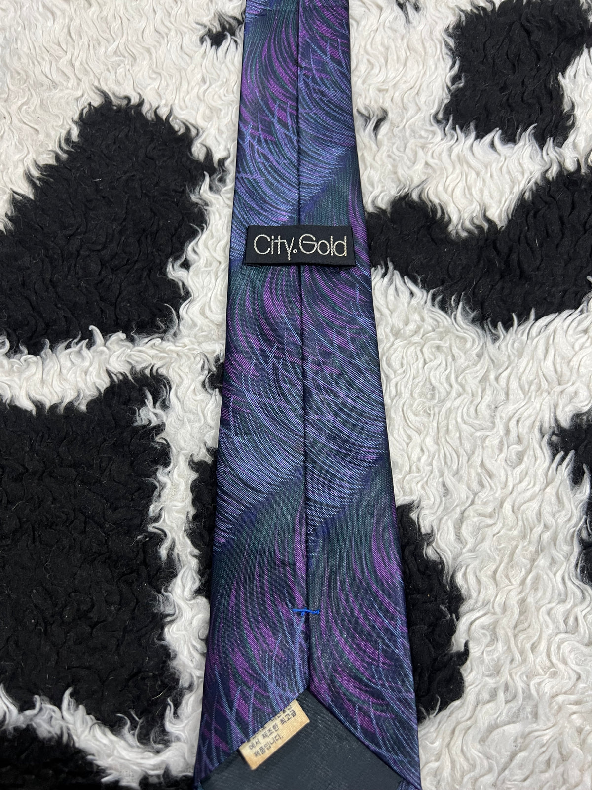 Purple Abstract Painting Tie