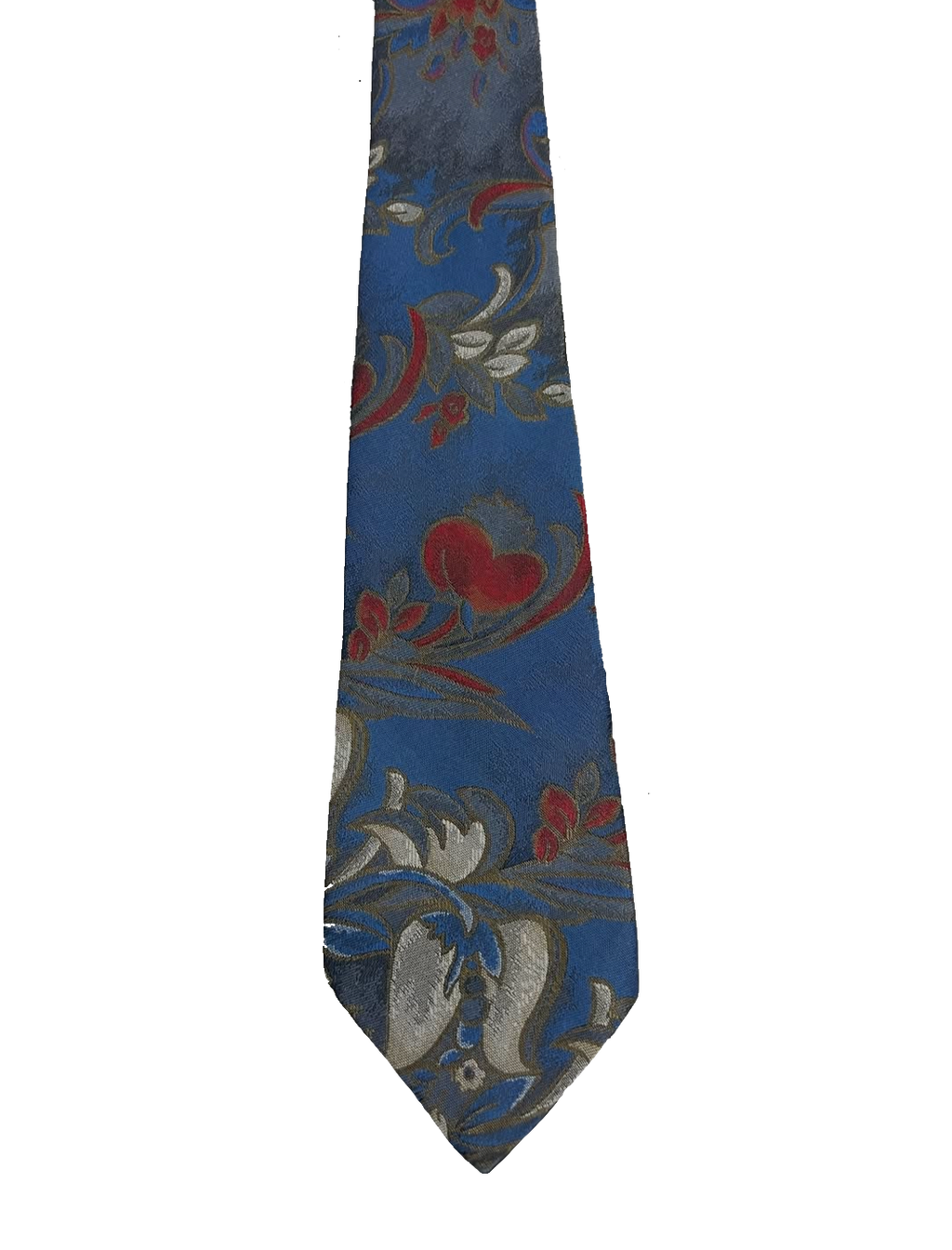 New World Blue Floral Embroidered Tie
