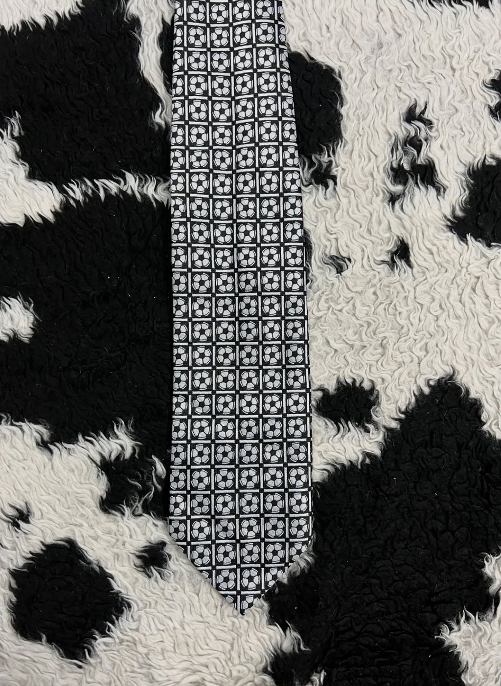 Embroidered Football Tie