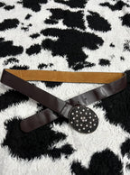 Circular Beaded Buckle Belt