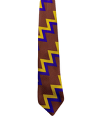 Brown Zig-Zag Tie