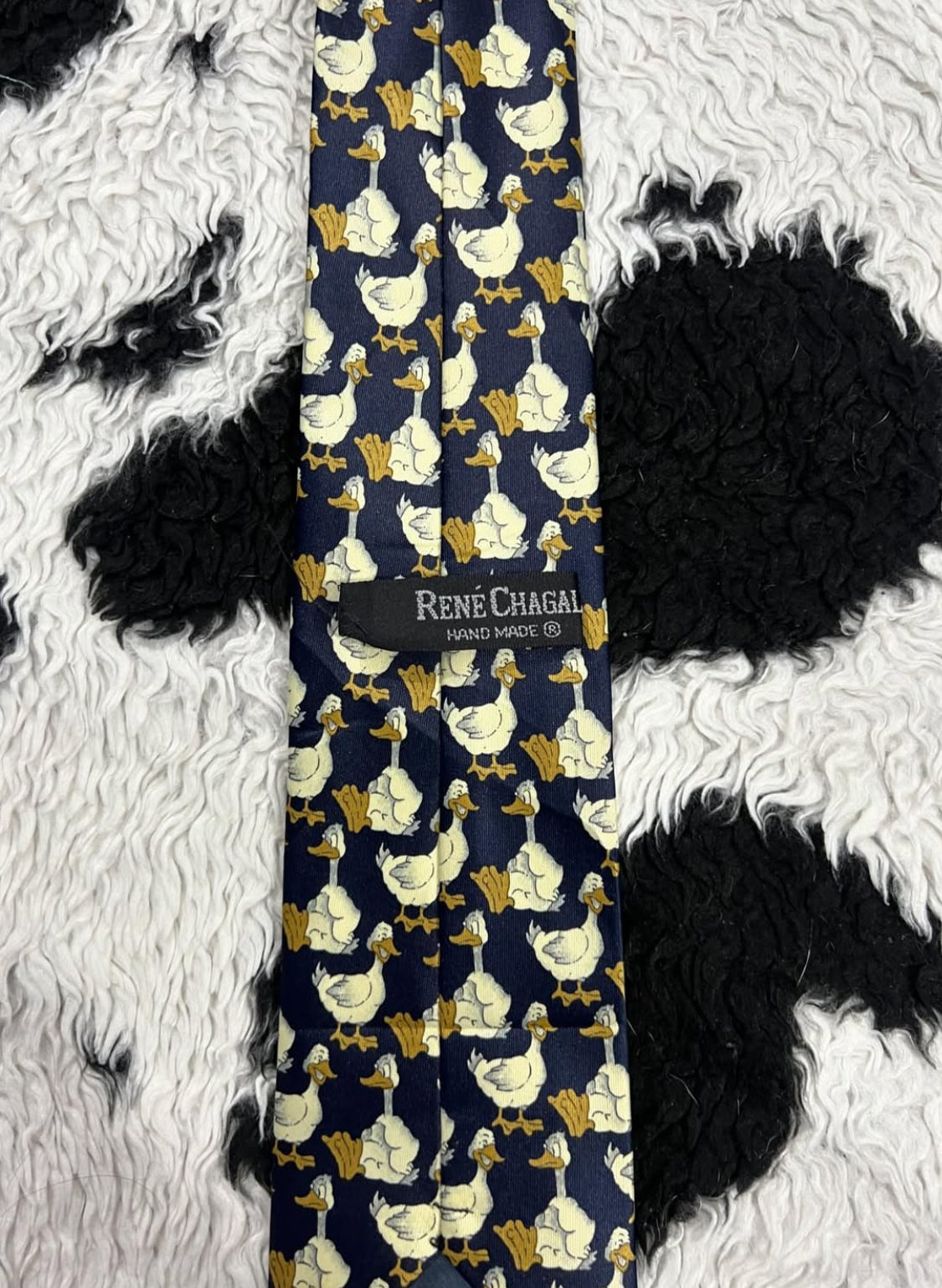 Vintage Rene Chagal Goose Tie