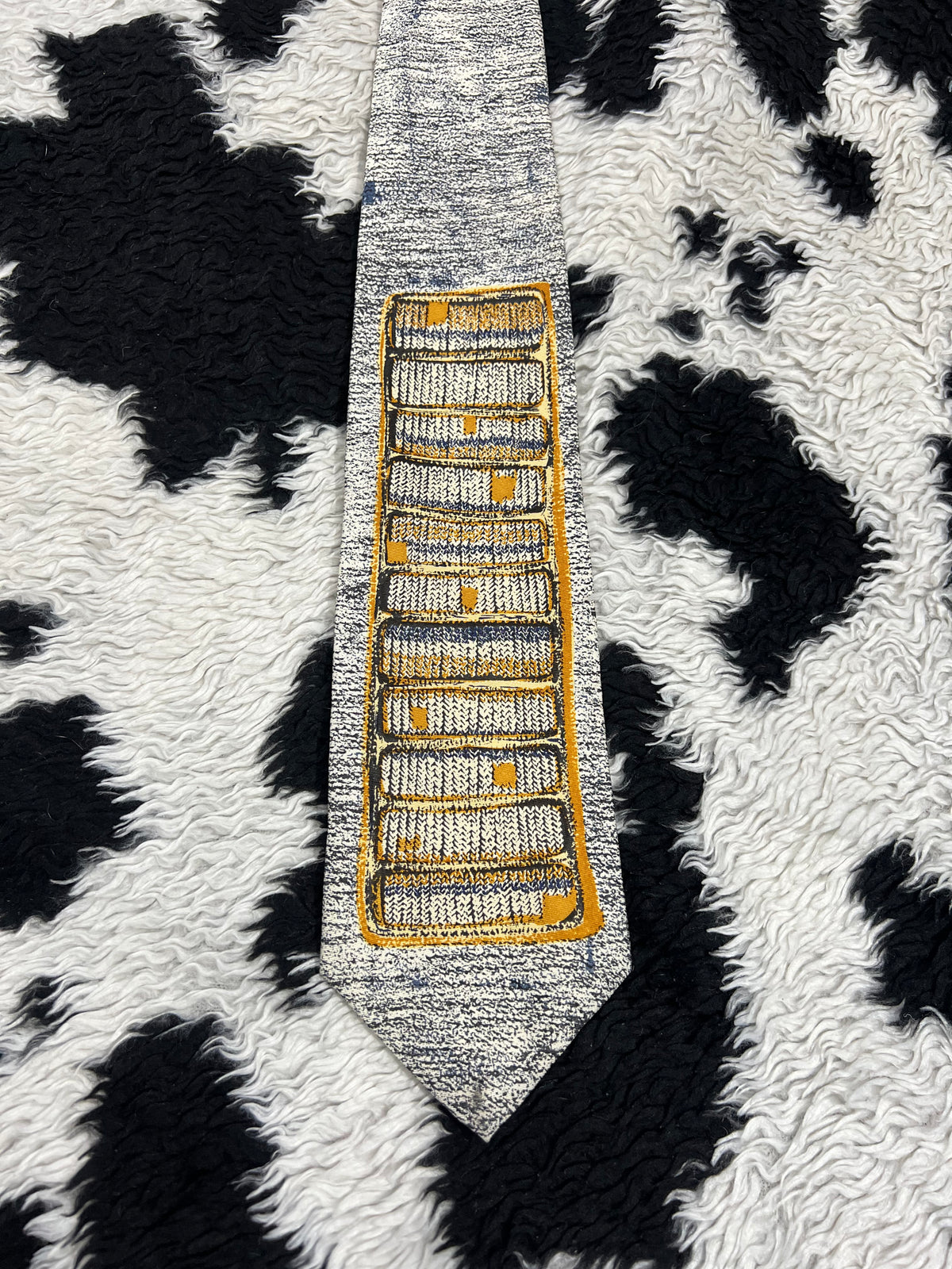 Castle Geometric Grey Tie