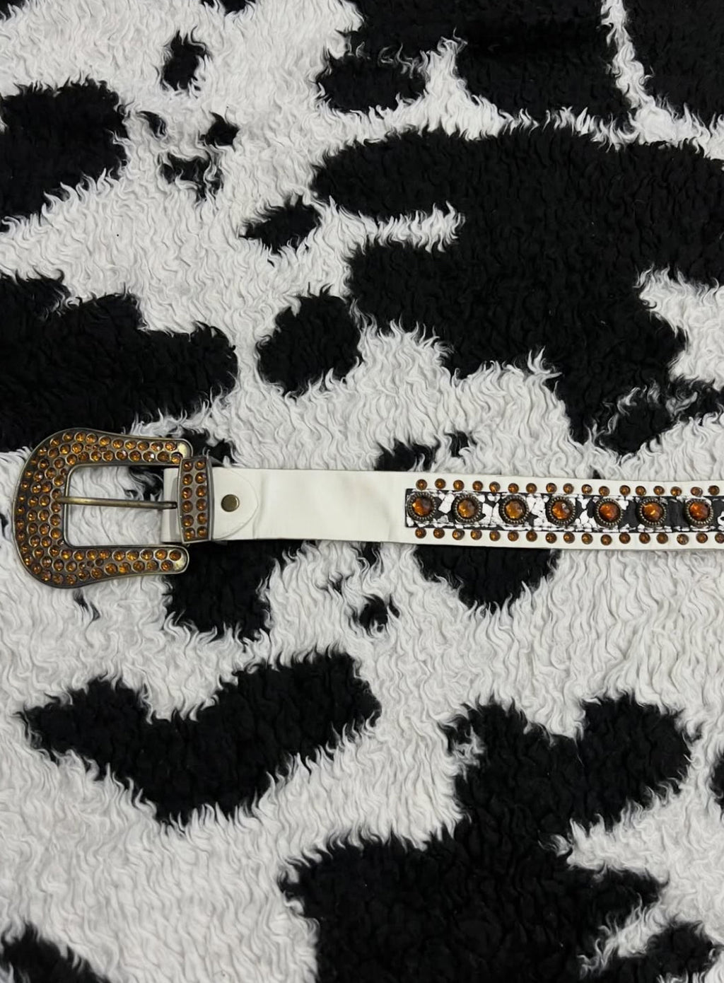 Vintage Bedazzled Buckle Belt
