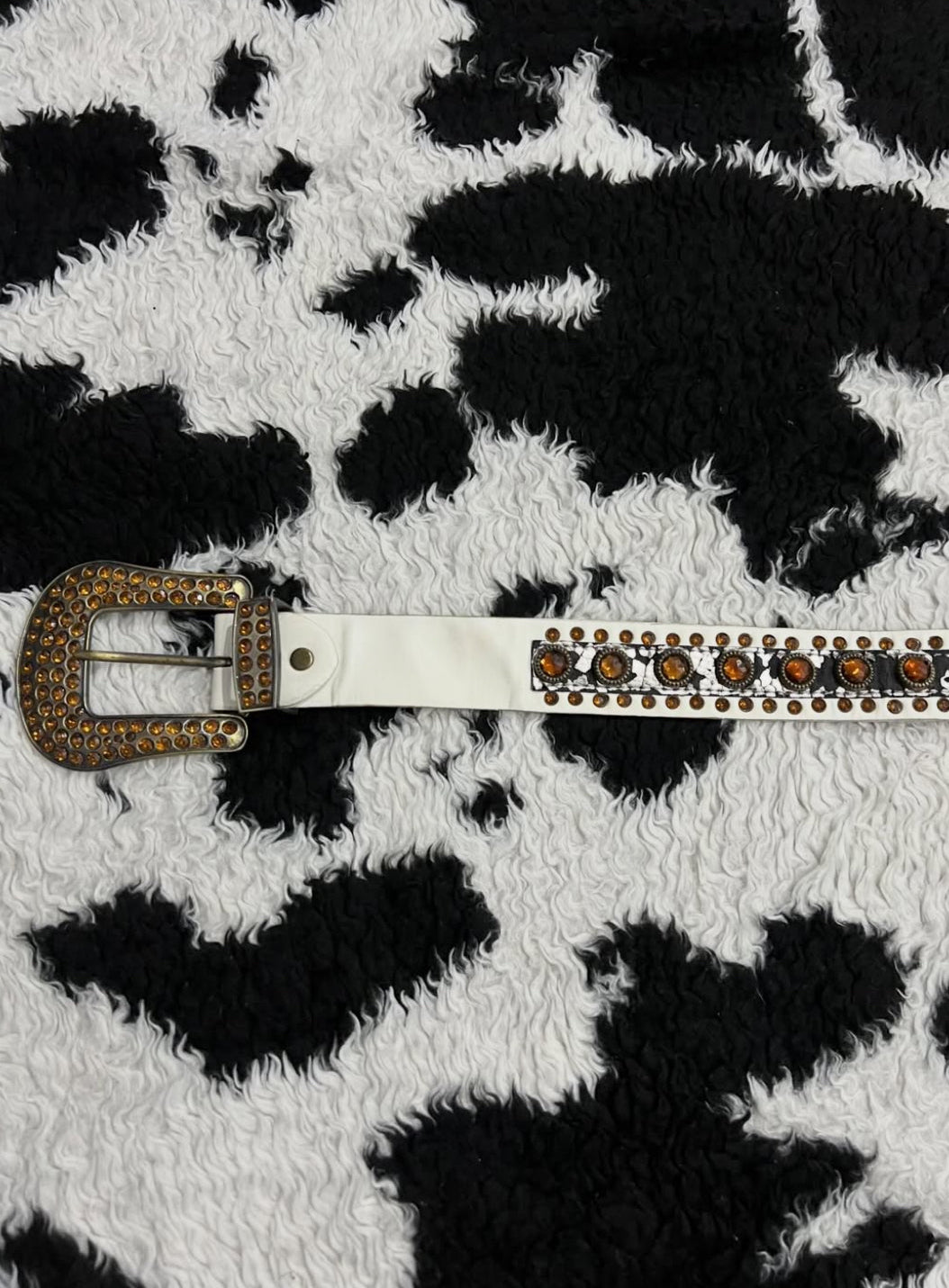 Vintage Bedazzled Buckle Belt