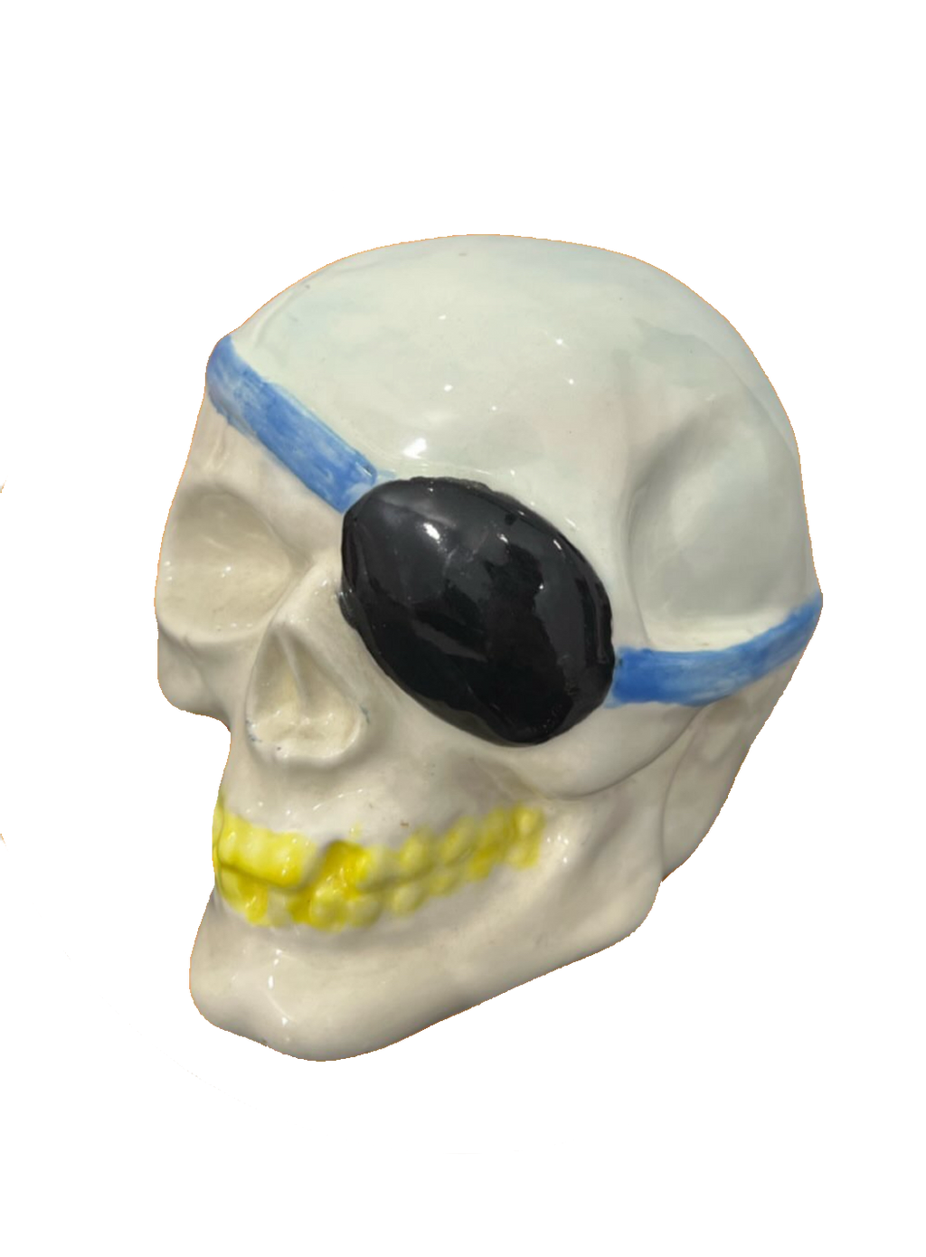 Pirate Skull Ceramic Coin Collector