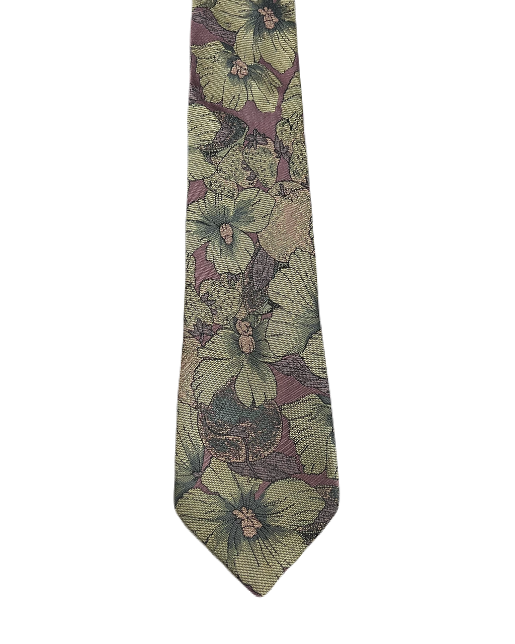 Rapp Fully Embroidered Flowers & Fruits Tie