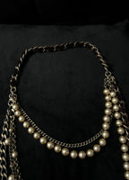 Double-Layered Brown Beaded Heavy Necklace