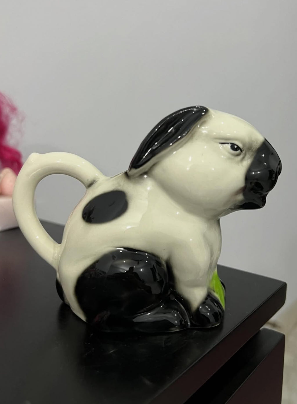 Vintage Tony Wood Rabbit Creamer Jar