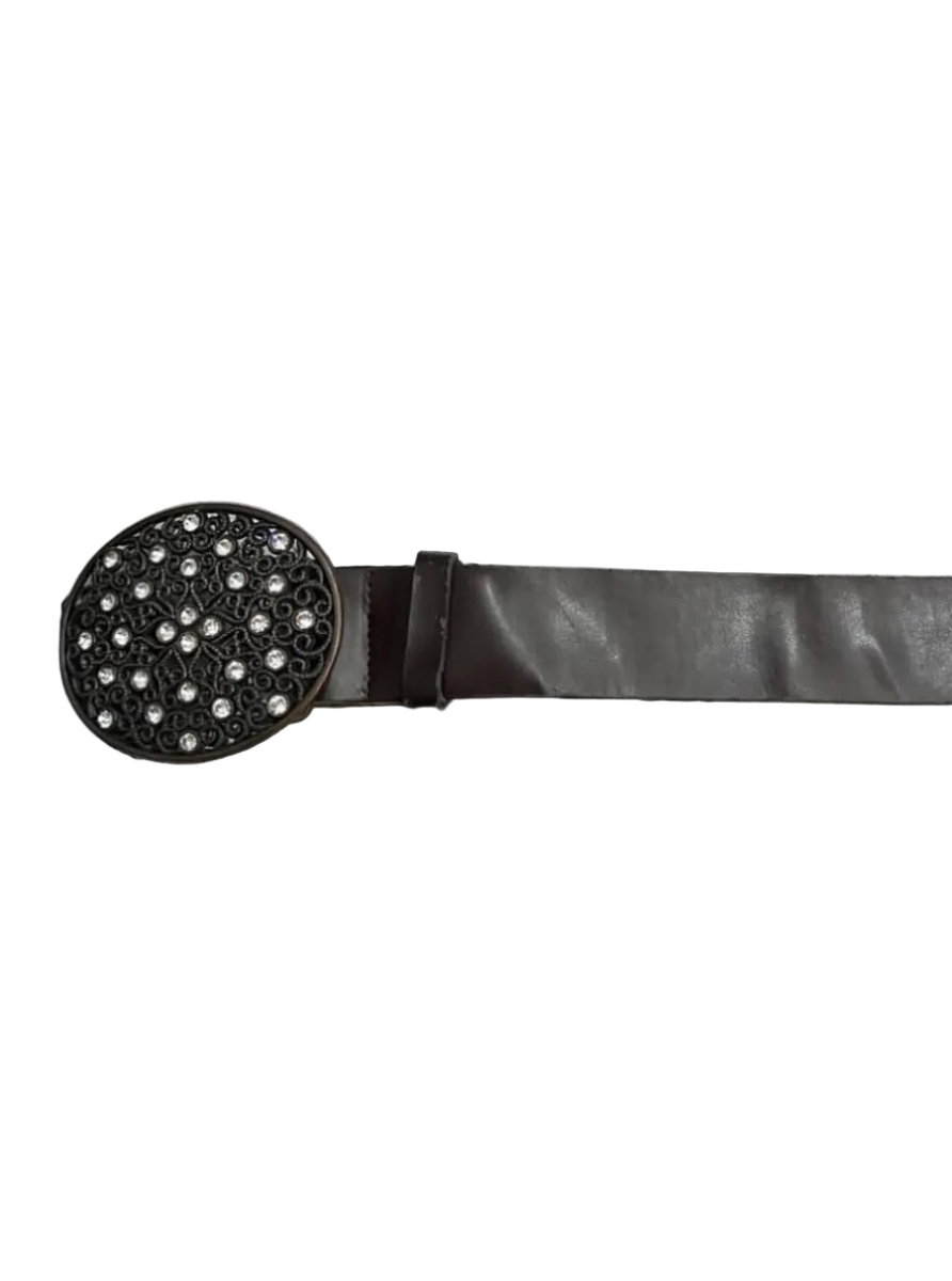 Circular Beaded Buckle Belt