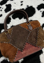 Brown Patchwork Bag