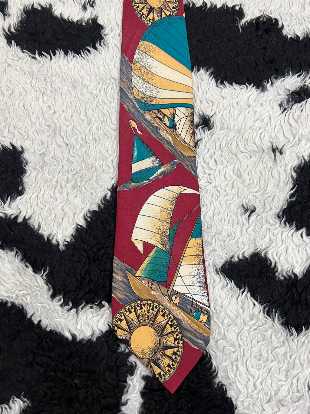 Gallo Nero Sailing Boats Tie