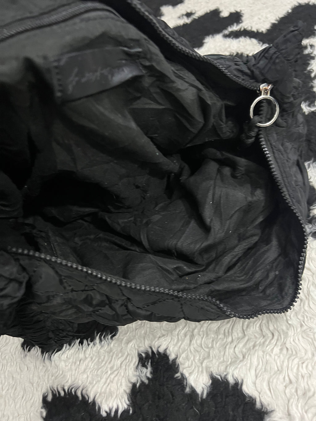 Black Quilted Bag