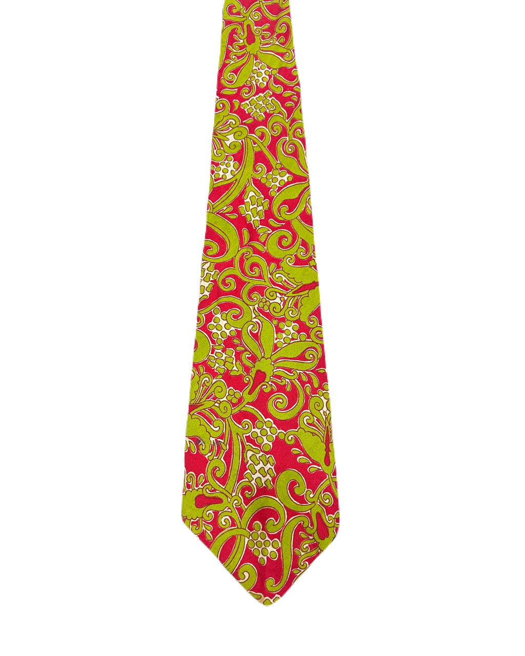 Red & Green Patterned Tie
