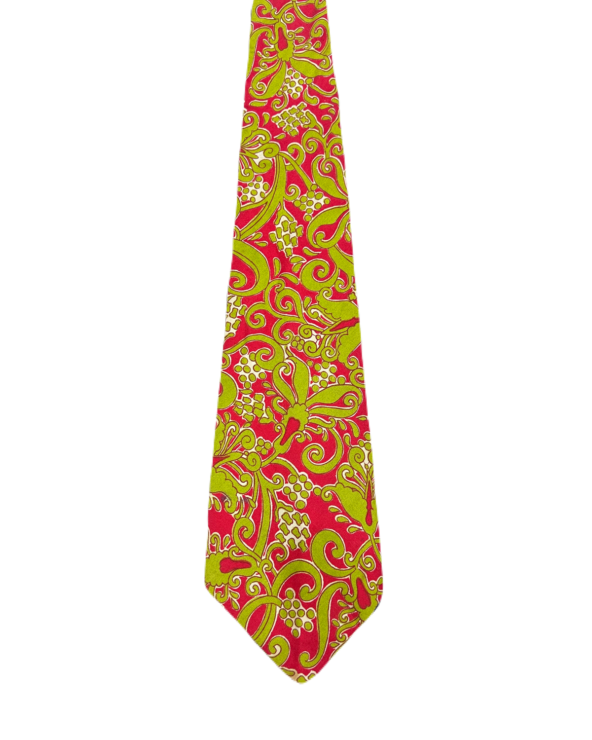 Red & Green Patterned Tie